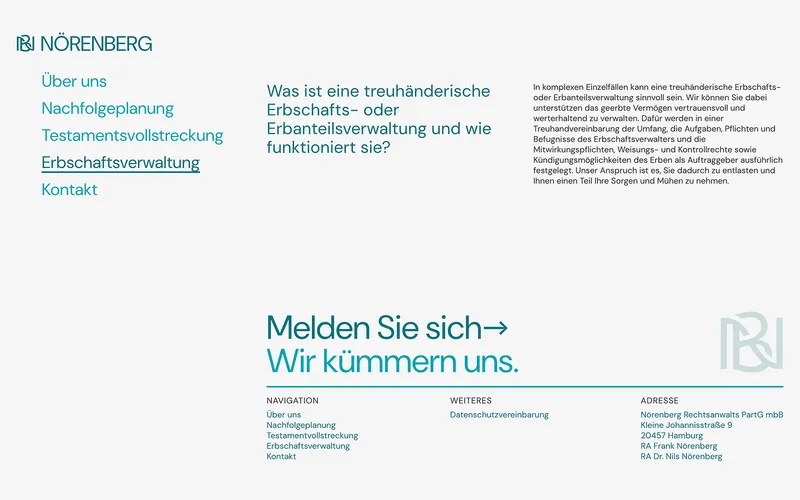 Nörenberg Office Website Design