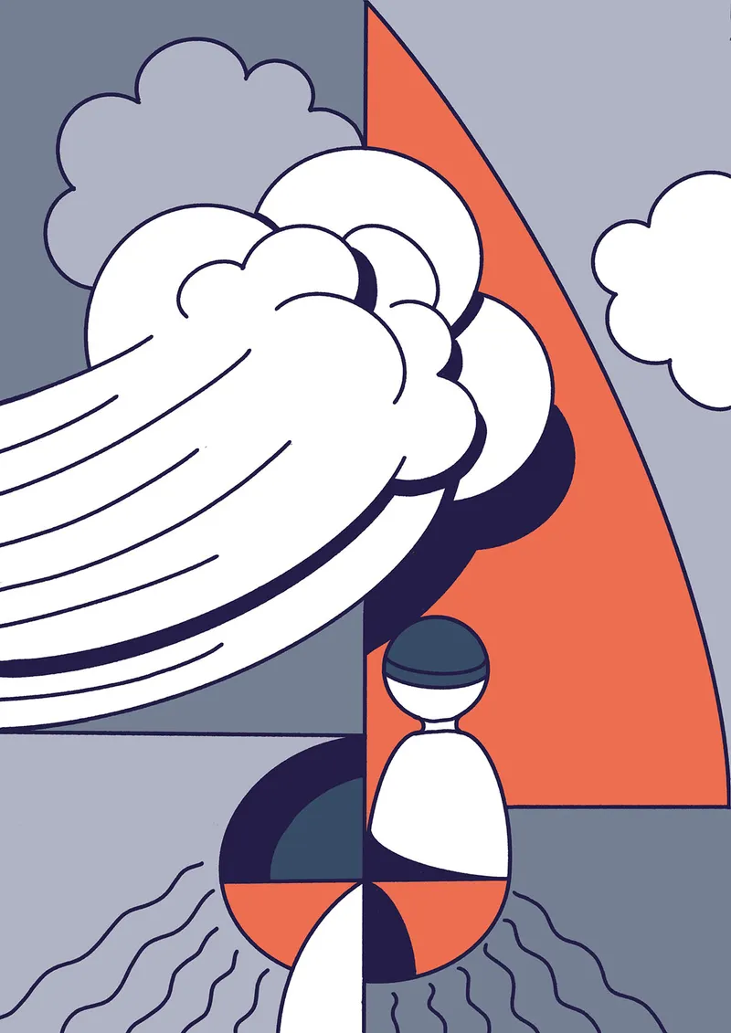 Illustration für Charité-Broschüre über psychogene nicht-epileptische Anfälle